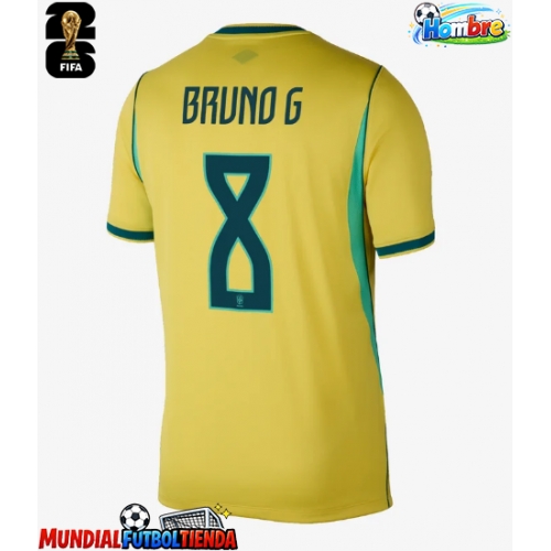 Camiseta Brasil Bruno Guimaraes #8 Primera Equipación Replica Mundial 2026 mangas cortas